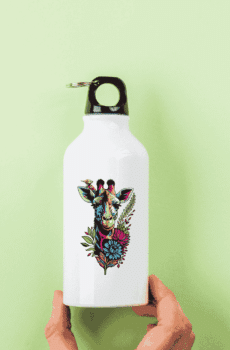 Motif pop art : gourde girafe