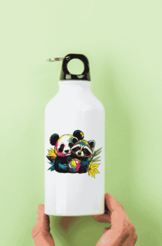 Panda pop art : gourde