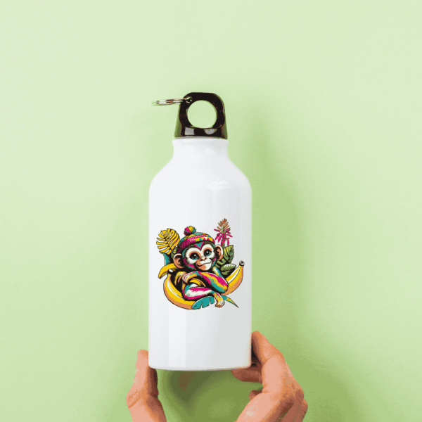 Illustration pop art : gourde singe