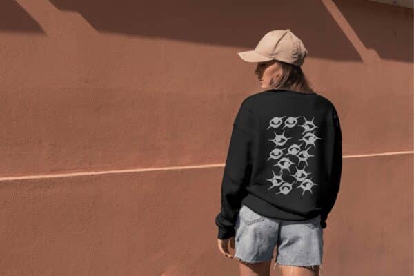 Y2K vetement : pull oeil – Image 4