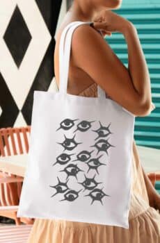 Y2K bag : tote bag oeil