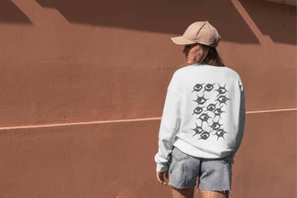 Y2K vetement : pull oeil – Image 3