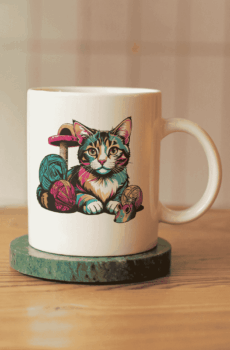 Chat pop art : mug