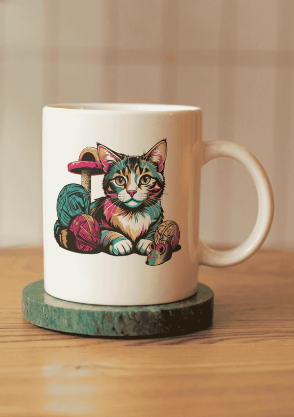 Chat pop art : mug