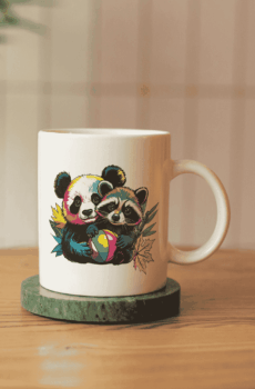 Tasse pop art : panda