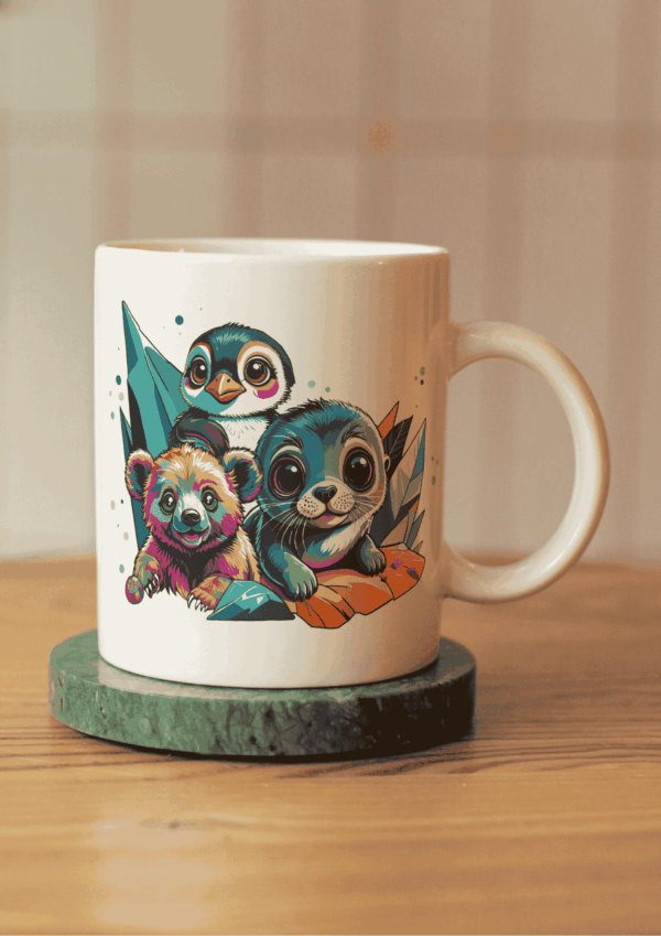 Pop art original : mug animaux polaires