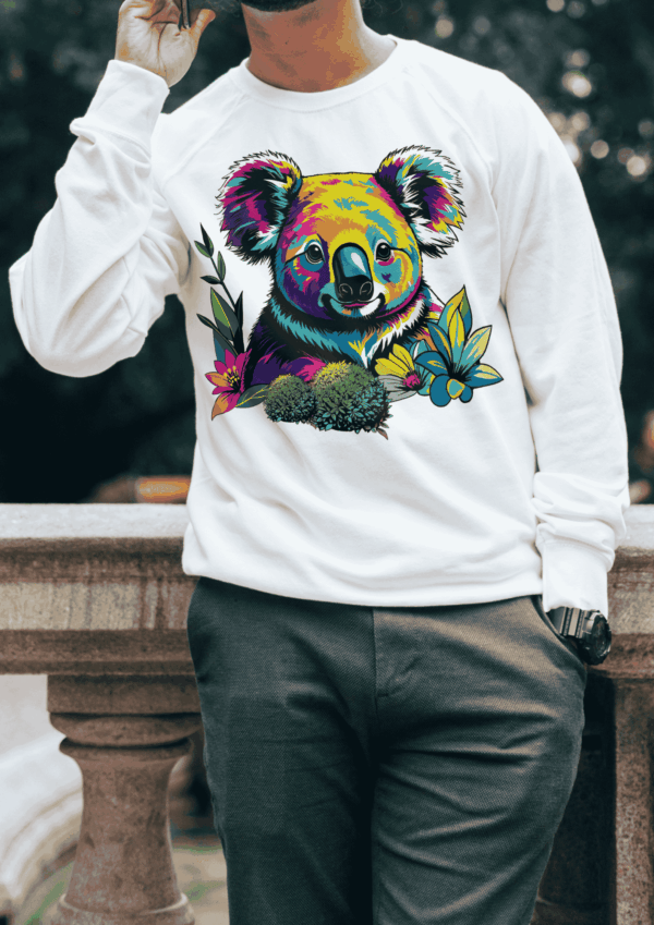 Pop art dessin : pull koala – Image 4