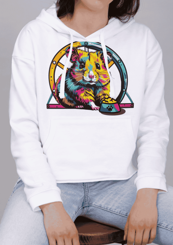 Mode pop art : sweat a capuche hamster – Image 3