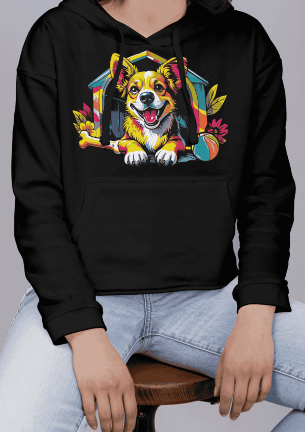 Outfit pop art : sweat a capuche chien – Image 4