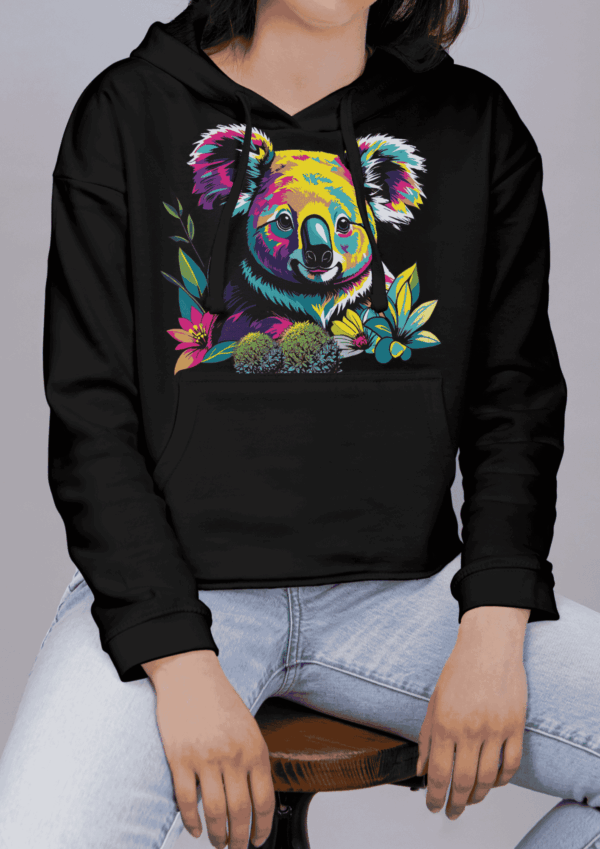 Pop art creation : sweat a capuche koala – Image 3