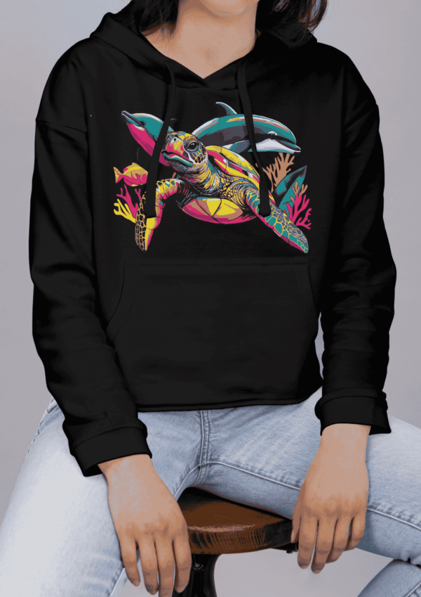Sweat pop art : animaux marins – Image 4