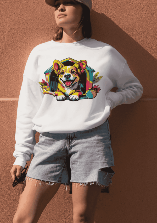 Cadeau pop art : pull chien