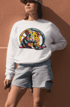 Vêtement pop art : pull hamster