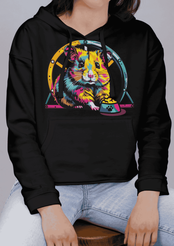 Mode pop art : sweat a capuche hamster – Image 4