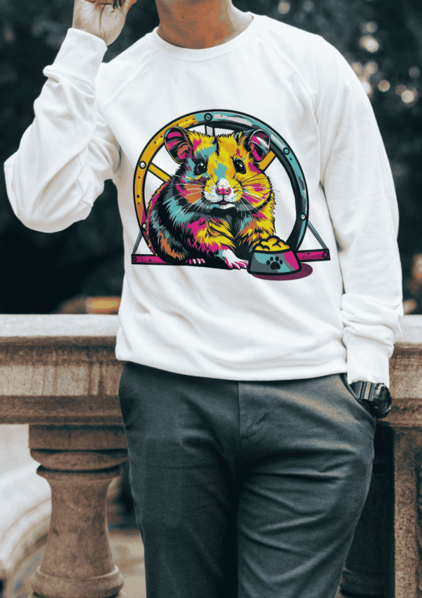 Vêtement pop art : pull hamster – Image 3