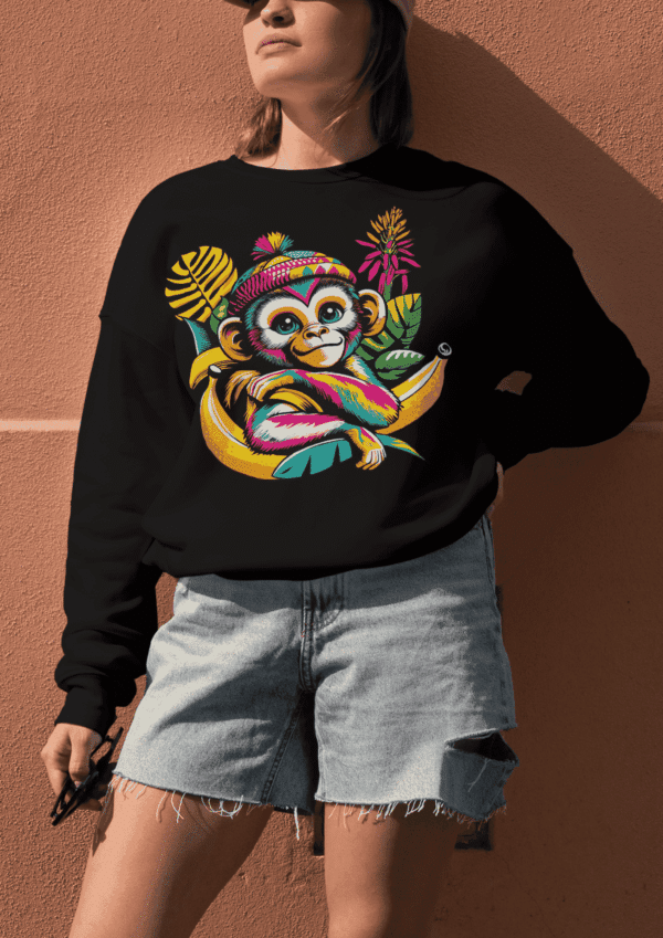 Idée pop art : pull singe