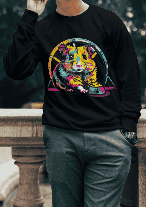 Vêtement pop art : pull hamster – Image 4