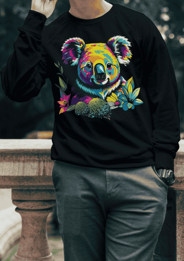 Pop art dessin : pull koala – Image 3