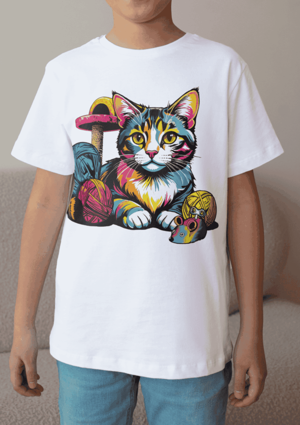 Pop art outfit : t-shirt chat – Image 6
