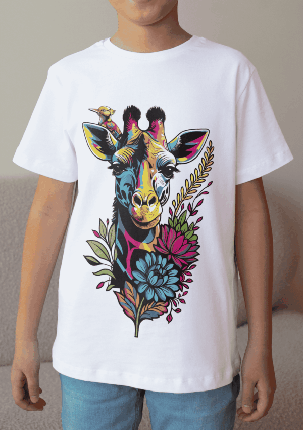 Pop art motif : t-shirt girafe – Image 5