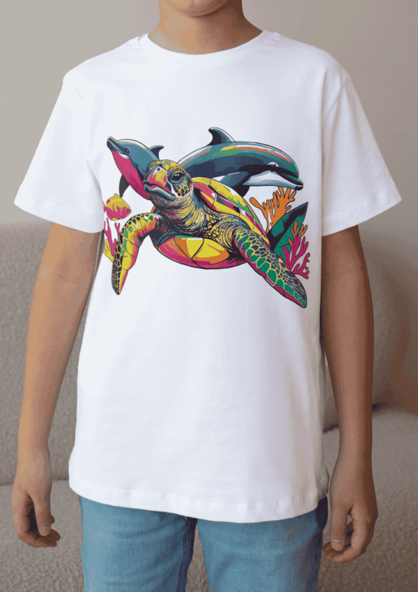 Pop art idée : t-shirt animaux marins – Image 5