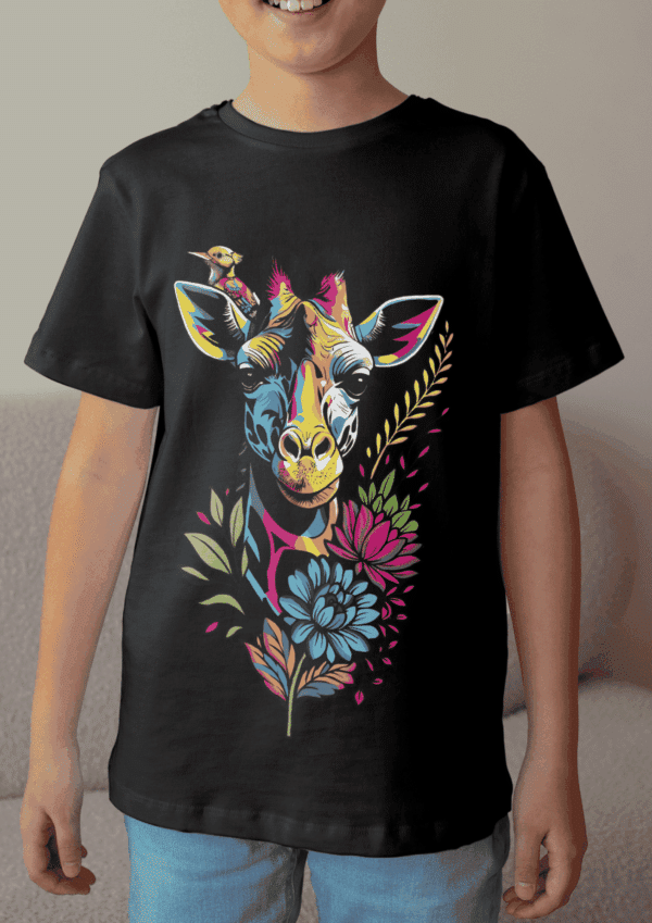 Pop art motif : t-shirt girafe – Image 6