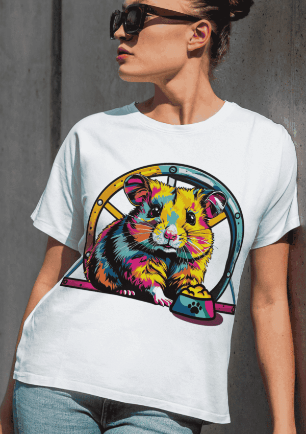 Pop art mode : t-shirt hamster – Image 3