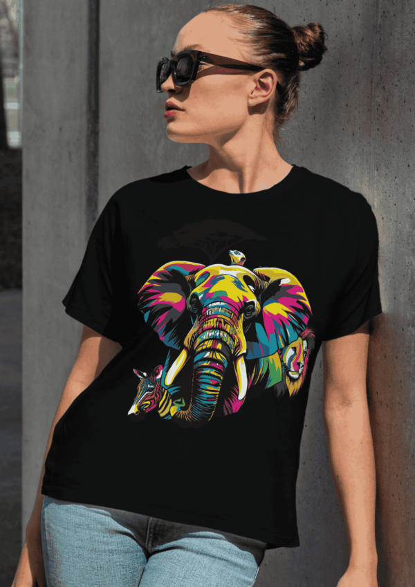 Pop art cadeau : t-shirt savane – Image 3