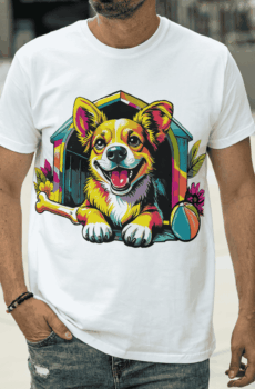 Chien pop art : t-shirt