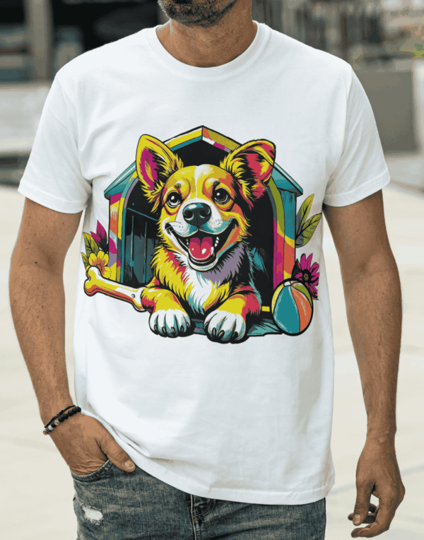 Chien pop art : t-shirt