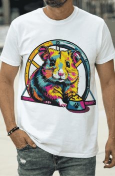 Pop art mode : t-shirt hamster