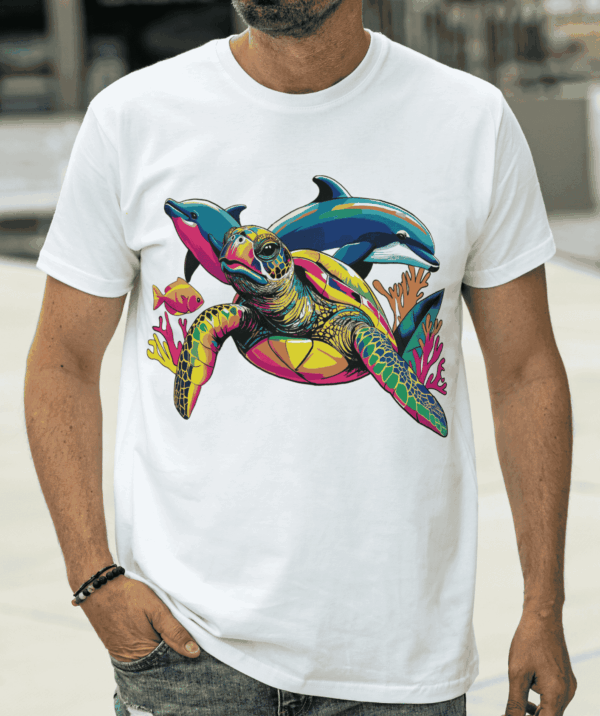 Pop art idée : t-shirt animaux marins