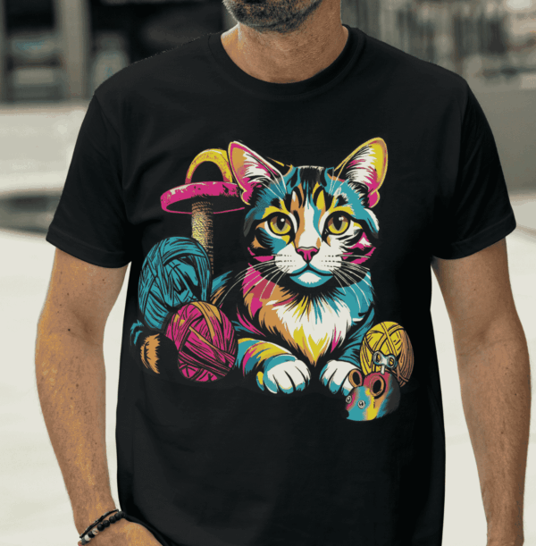 Pop art outfit : t-shirt chat