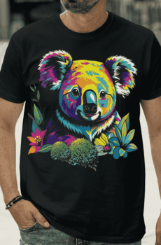 Tee shirt pop art : koala