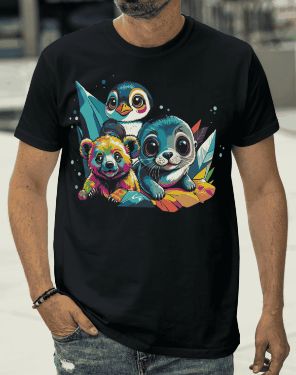 T shirt pop art : animaux polaires – Image 2