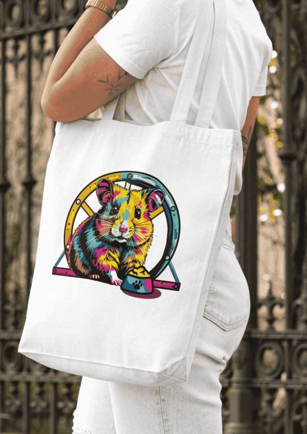 Pop art objet : tote bag hamster