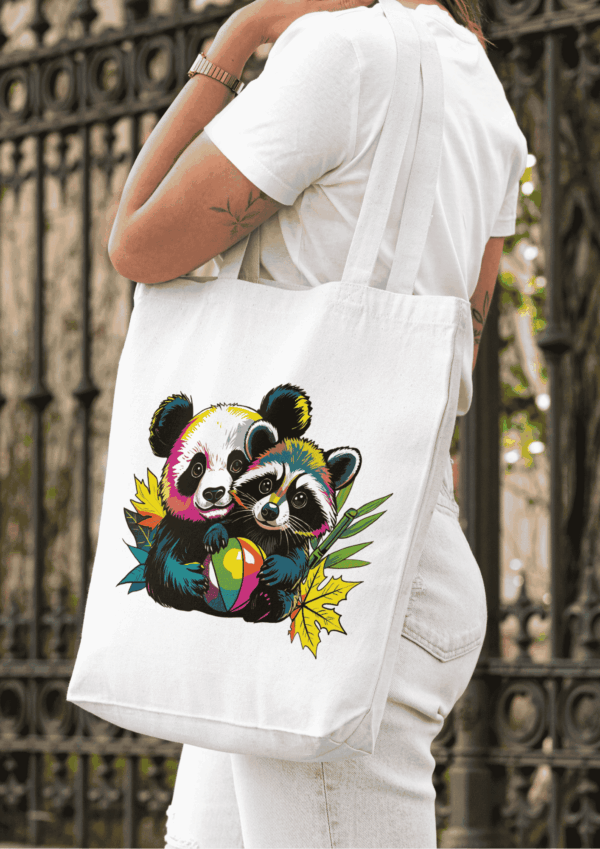 Culture pop art : tote bag panda – Image 2