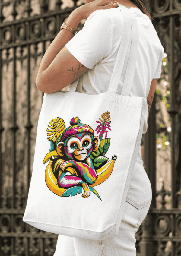 Pop art design : tote bag singe – Image 2