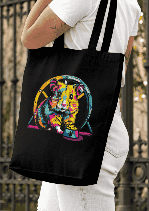 Pop art objet : tote bag hamster – Image 2