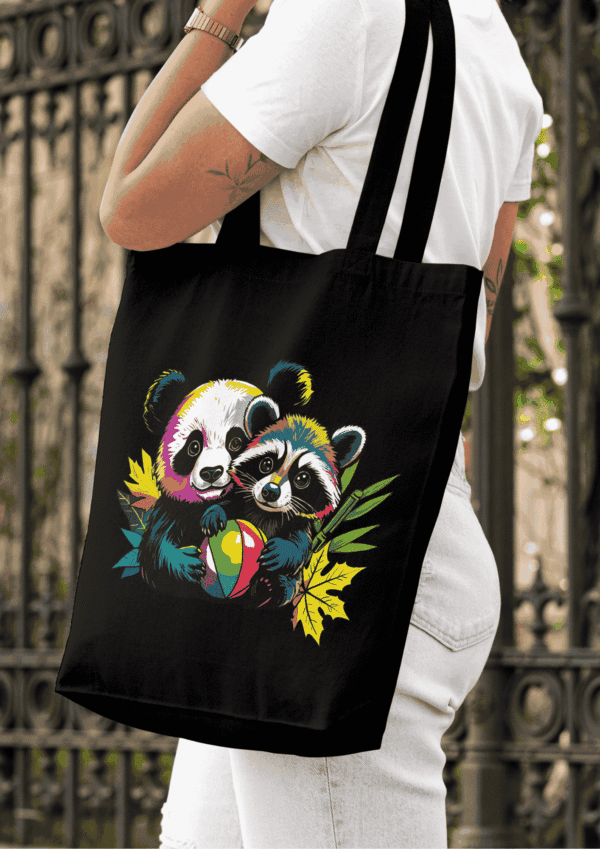 Culture pop art : tote bag panda