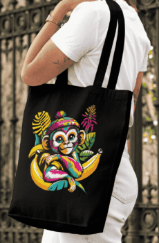 Pop art design : tote bag singe