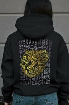 Ecriture aztèque : sweat typo