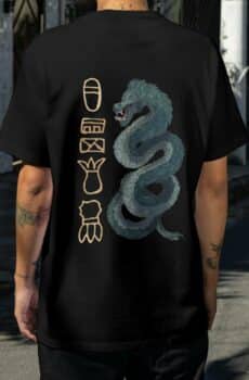 Aztèque tee shirt : dragon