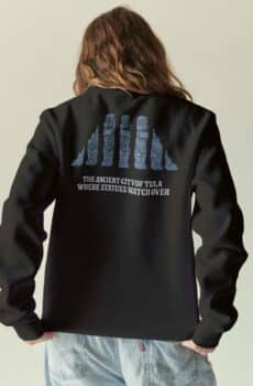 Maya ville : pull Tula design bleu